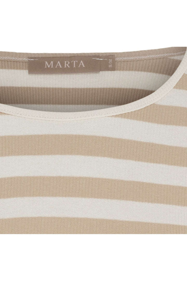 Marta Du Chateau - Mdcbegonia Ls Tee 7702 - Beige