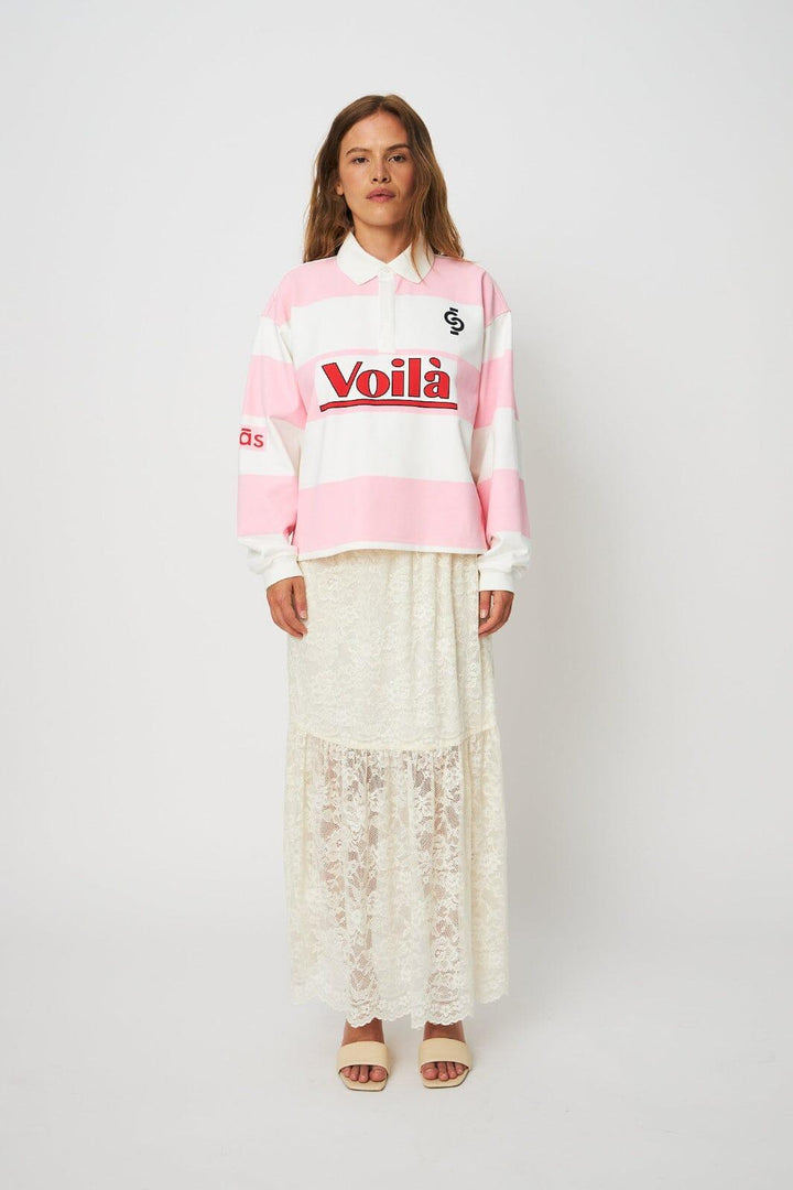 Cras - Sista Blouse C641 - 8151 - 8151 Light Pink Ivory Bluser 