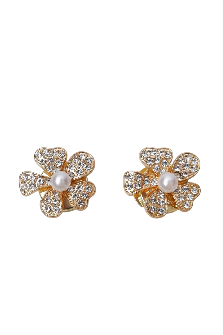 Black Colour - Bcjelline Button Covers, 2 Pcs. Set 4539 - Gold Coloured