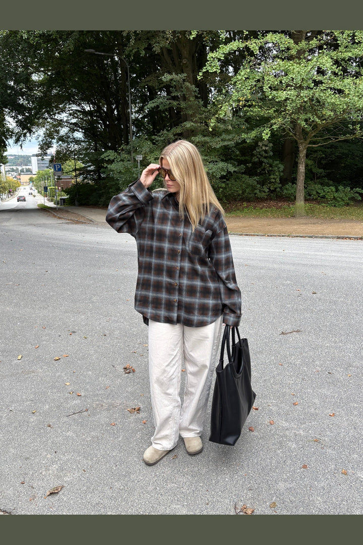 Noella - N-Marlon Shirt 18150002 - 528 - Danne Brown Blue Check