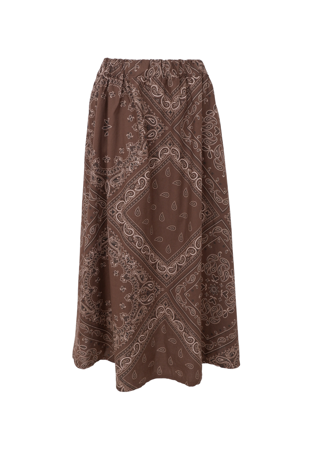 Black Colour - Bcabbie Skirt 40728 - Coffee Paisley
