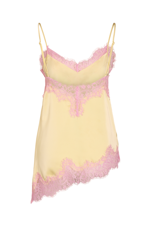 Noisy May - Nmjessica Assymetric Singlet Top - 5231155 French Vanilla Pirouette Lace