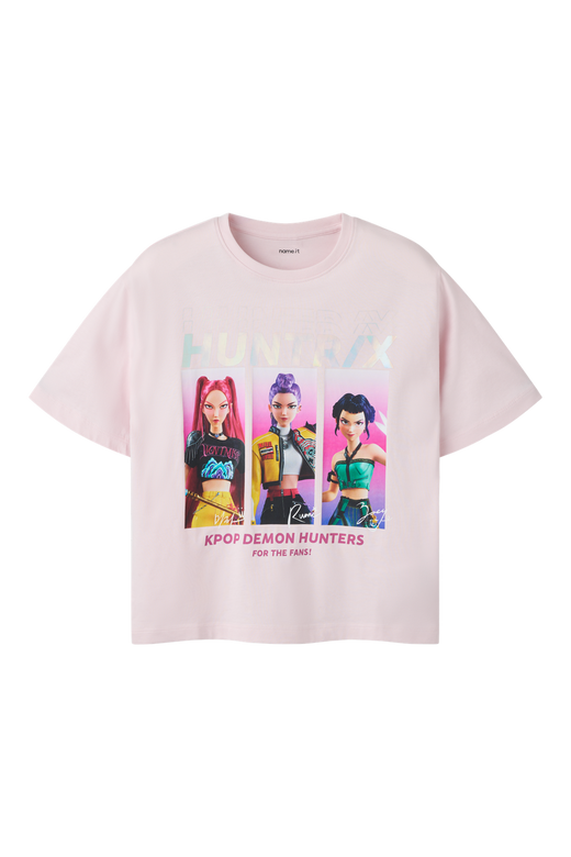 Name It - Nkfmaja Kpop Ss Nreg Top Box Lnoos Sky - 5165497 Cradle Pink