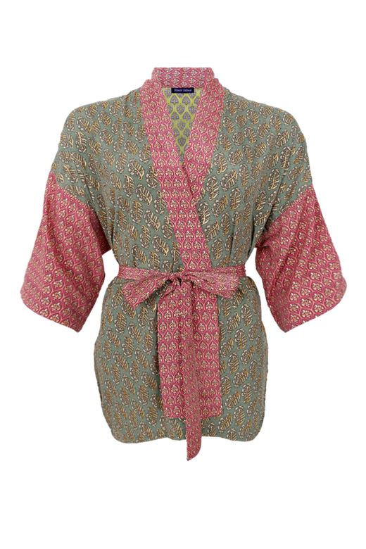 Black Colour - Bcluna Short Kimono 39149 - Vivid Passion