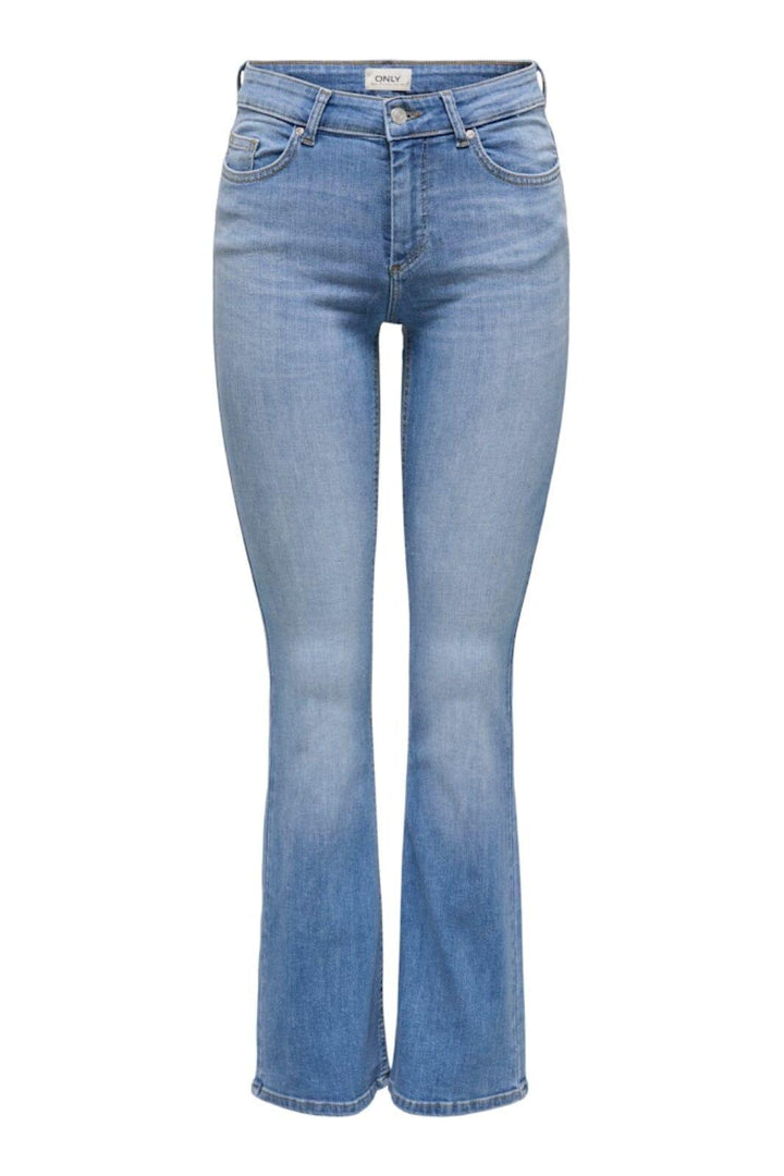 Only - Onlblush Back Pock Fla Tai222 Dnmnoos - 4665682 Medium Blue Denim Jeans 