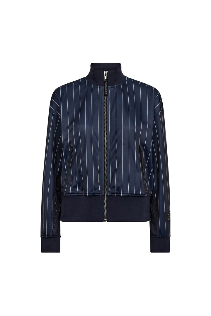 Haute L'Amitié - Pin Stripe Zip Sweat HL10542 - Navy