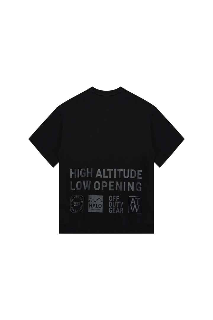 Halo - Graphic Boxy T-Shirt 230418 - 2396 - Black/Raven