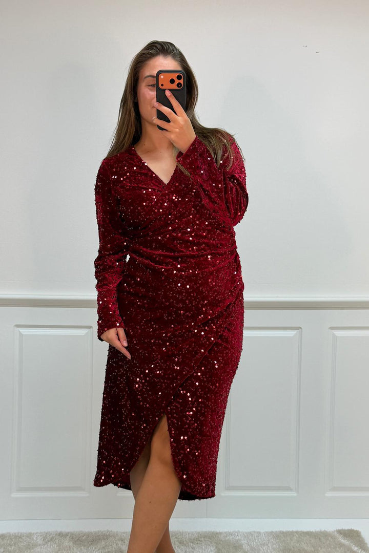 A-bee - Julittadress - Burgundy