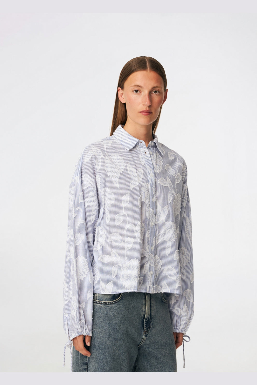 Modström - Cristanmd Shirt 59353 - 11198 - Blue Striped Jacquard