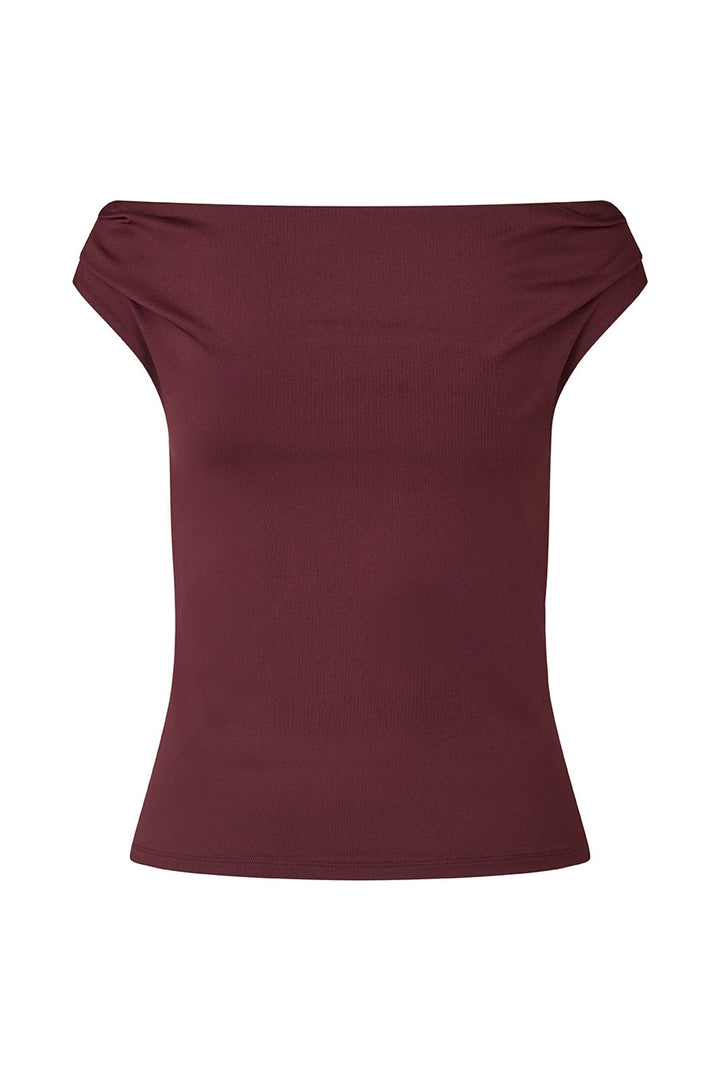 Modström - Himamd Off-Shoulder Top 57928 - 1124 - Dark Cherry