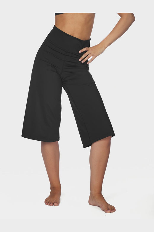 Neo Noir - Lauri Wide Capri Pants 171241 - 100 - Black