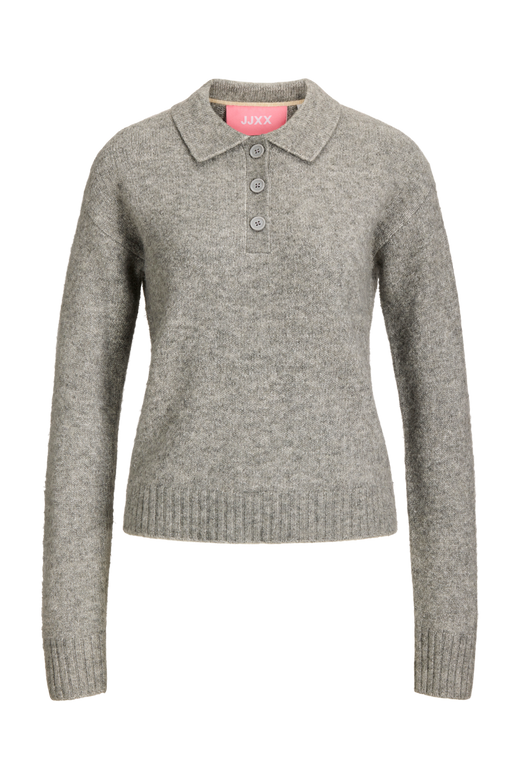 Jjxx - Jxcatalina Diverse Polo Knit - 5126975 Medium Grey Melange
