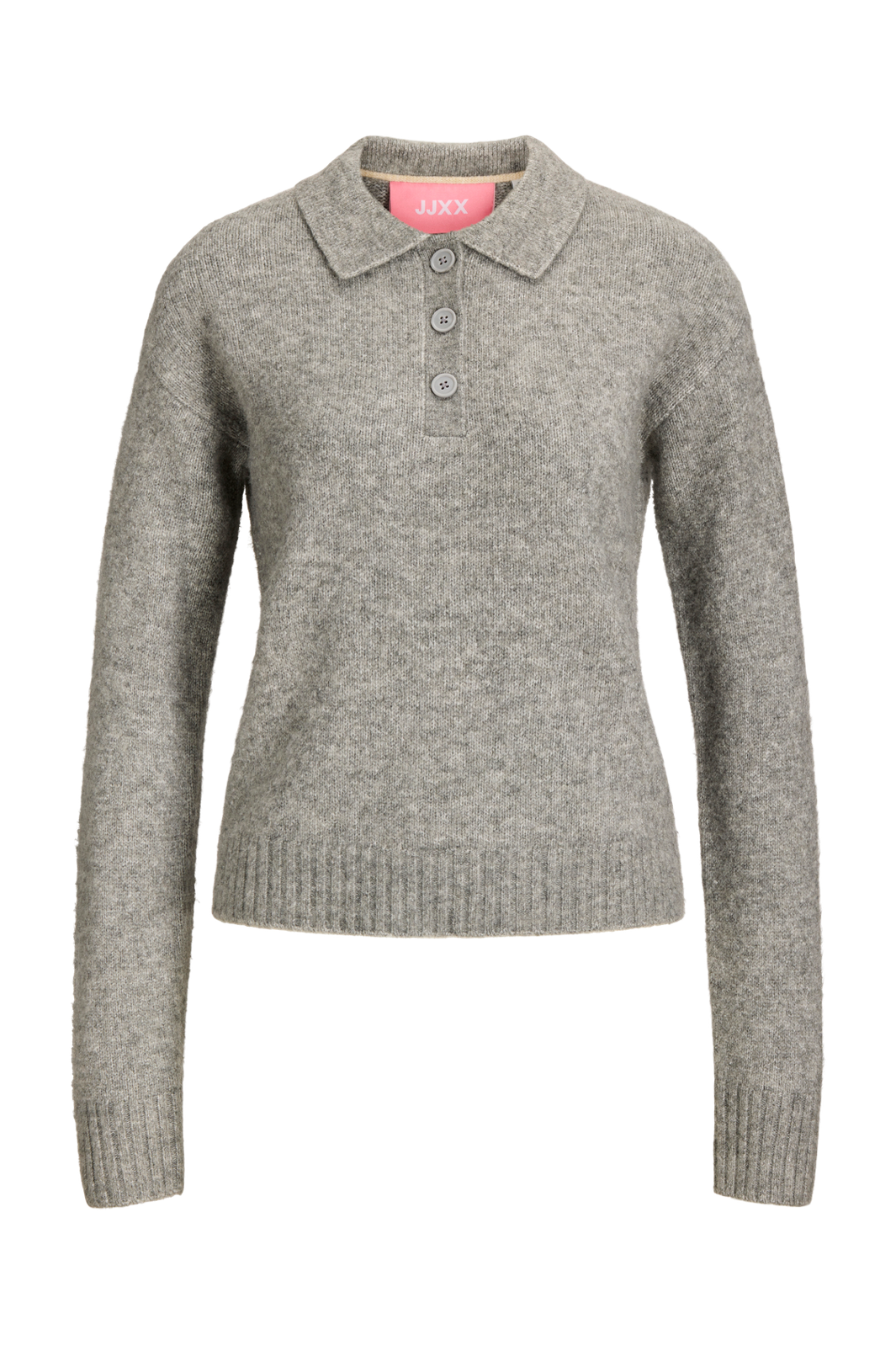 Jjxx - Jxcatalina Diverse Polo Knit - 5126975 Medium Grey Melange