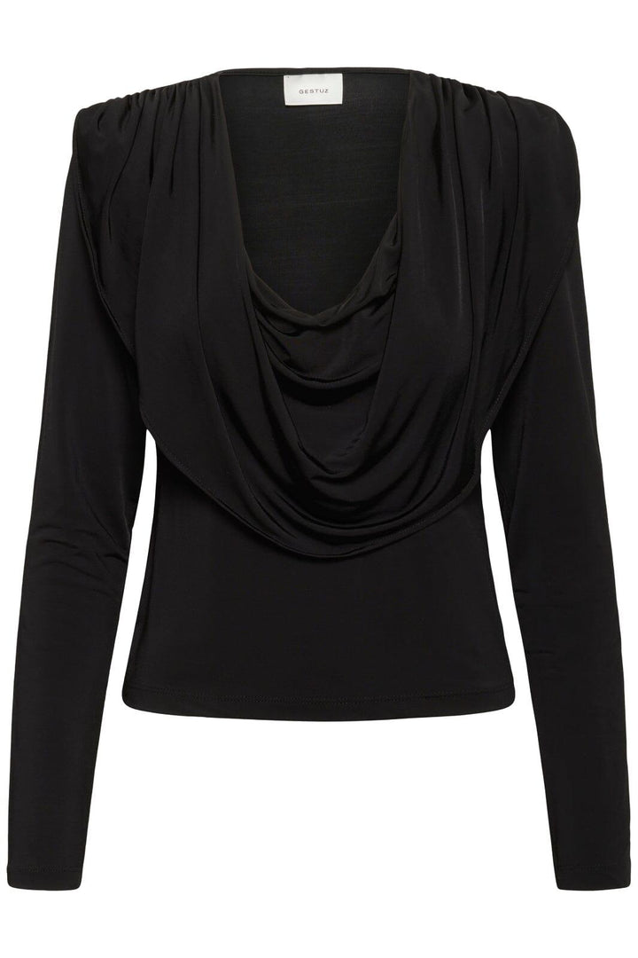 Gestuz - Gzlaily Ls Top 10910980 - 100017 - Black Bluser 