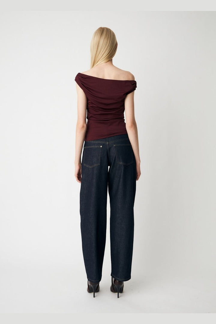 Modström - Himamd Off-Shoulder Top 57928 - 1124 - Dark Cherry