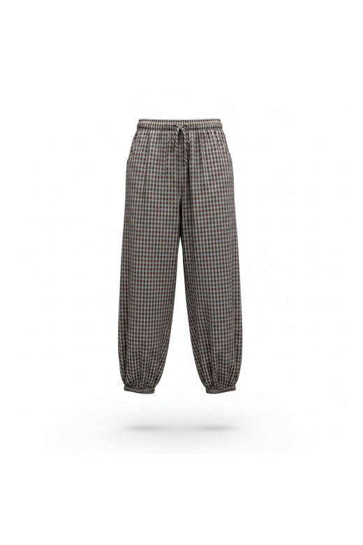 Continue - Linea Check Pants 15359 - Brown Check