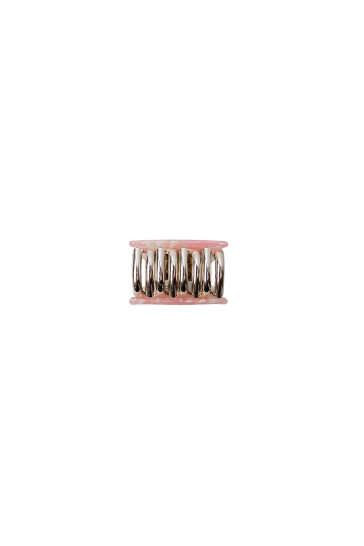 Black Colour - Bckaya Small Hair Claw 6072 - Lt. Rose