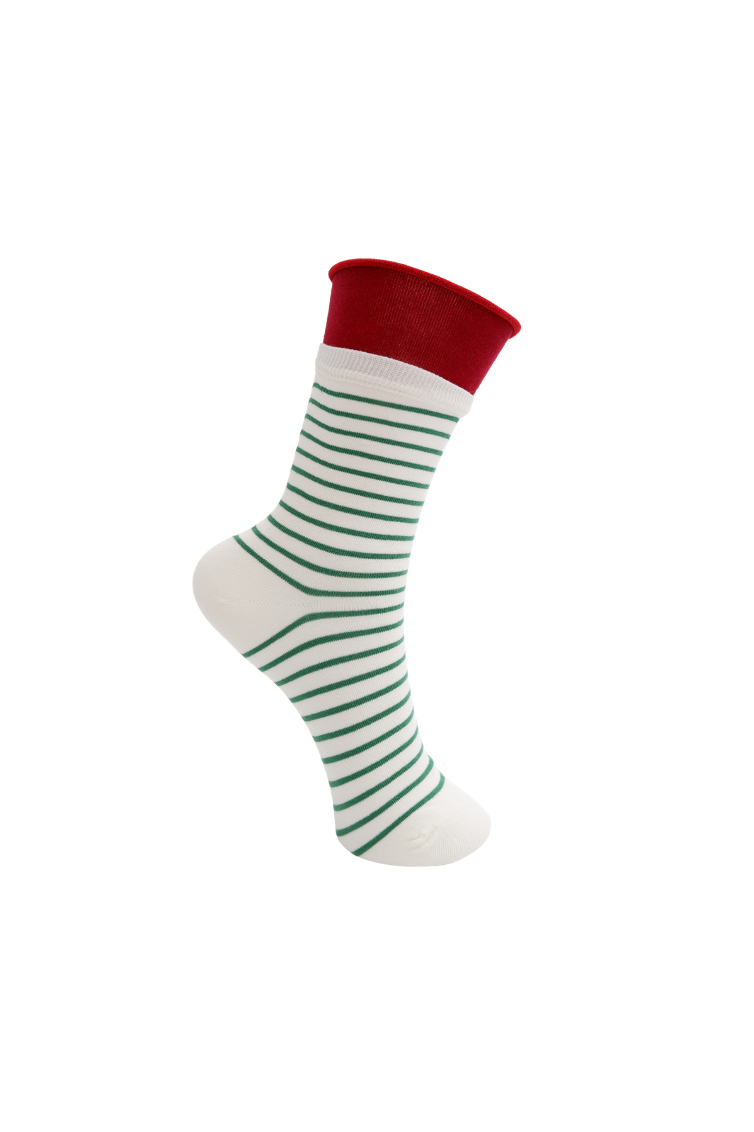 Black Colour - Bcwilhelmine Sock 8502 - Green Stripe