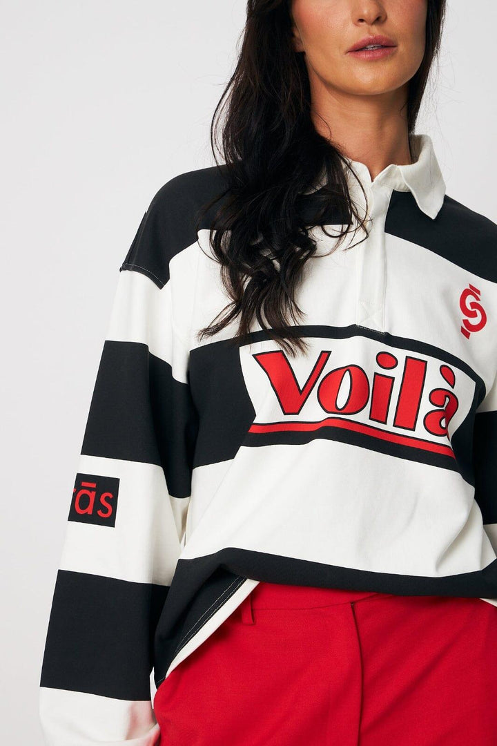 Cras - Sista Blouse C641 - 8150 - 8150 Black Ivory Bluser 