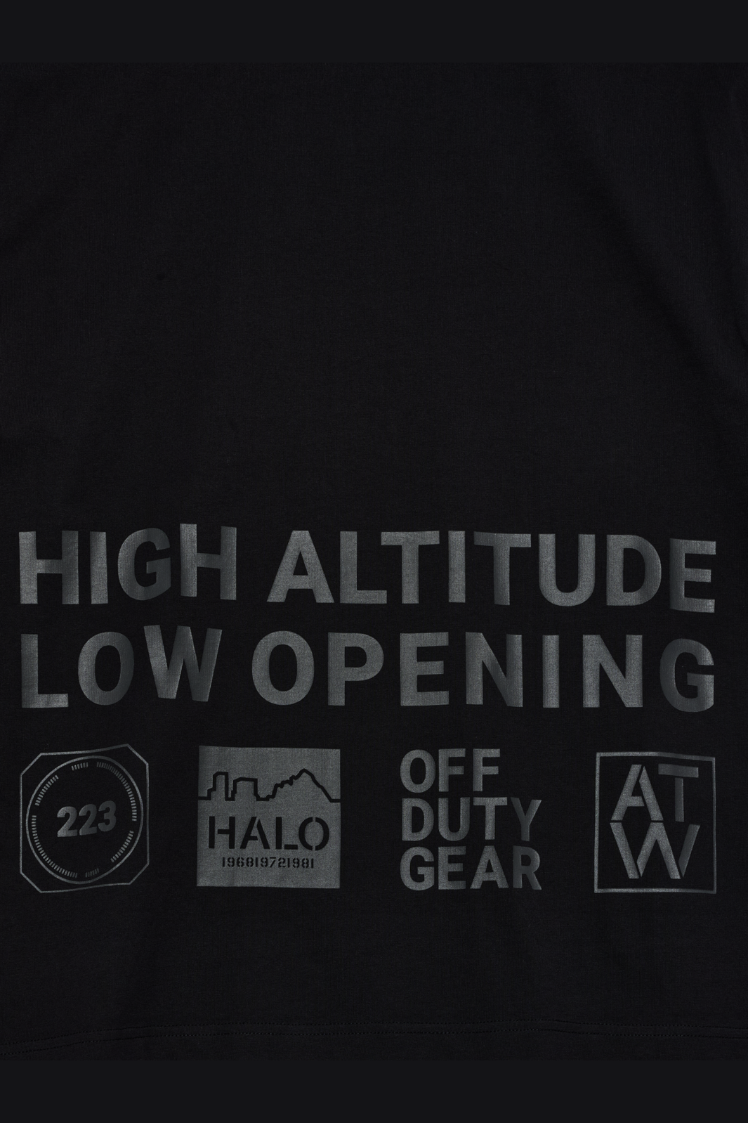 Halo - Graphic Boxy T-Shirt 230418 - 2396 - Black/Raven