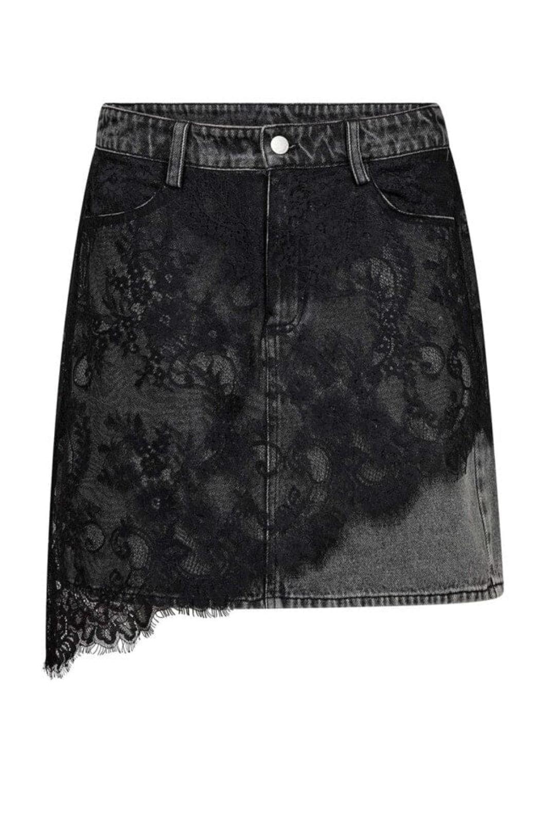 Gossia - Coralinego Jeans Skirt G2976 - Grey Washed