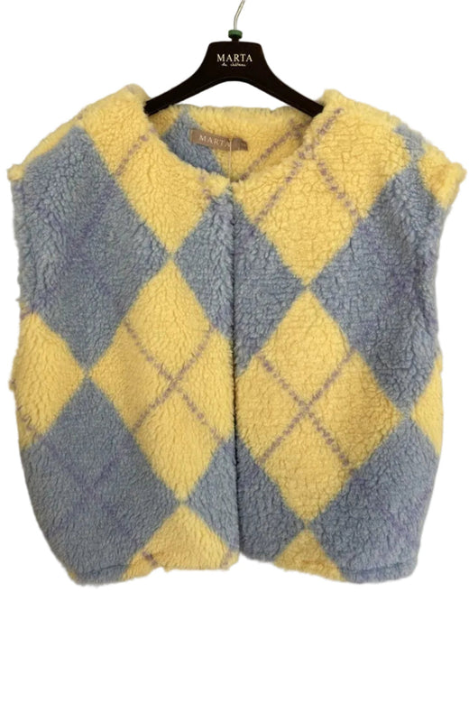 Marta Du Chateau - Mdcpam Vest 26801 - Blue/Yellow