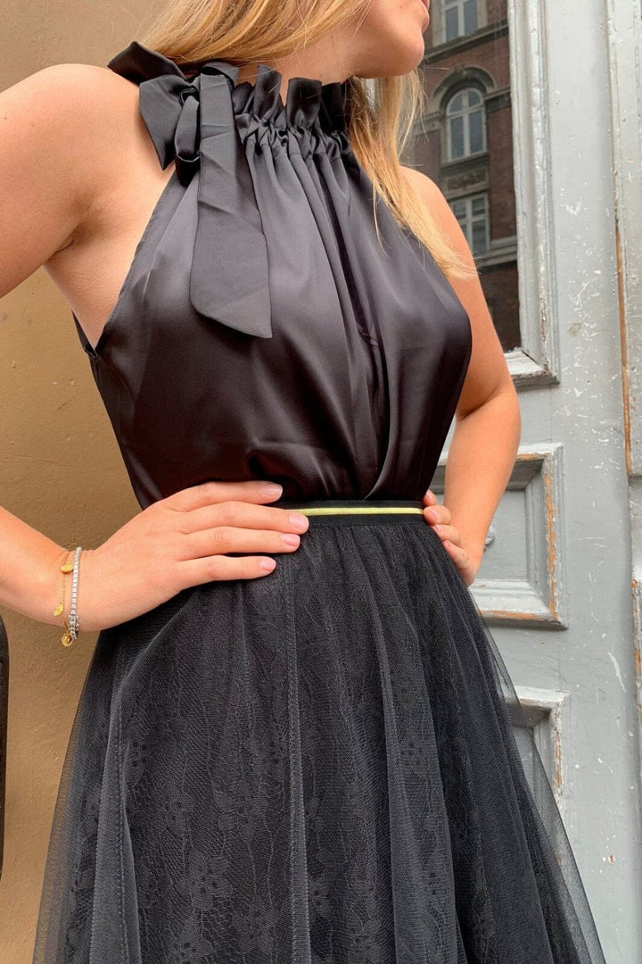 EMM Copenhagen - Elisabeth Top - Black Satin