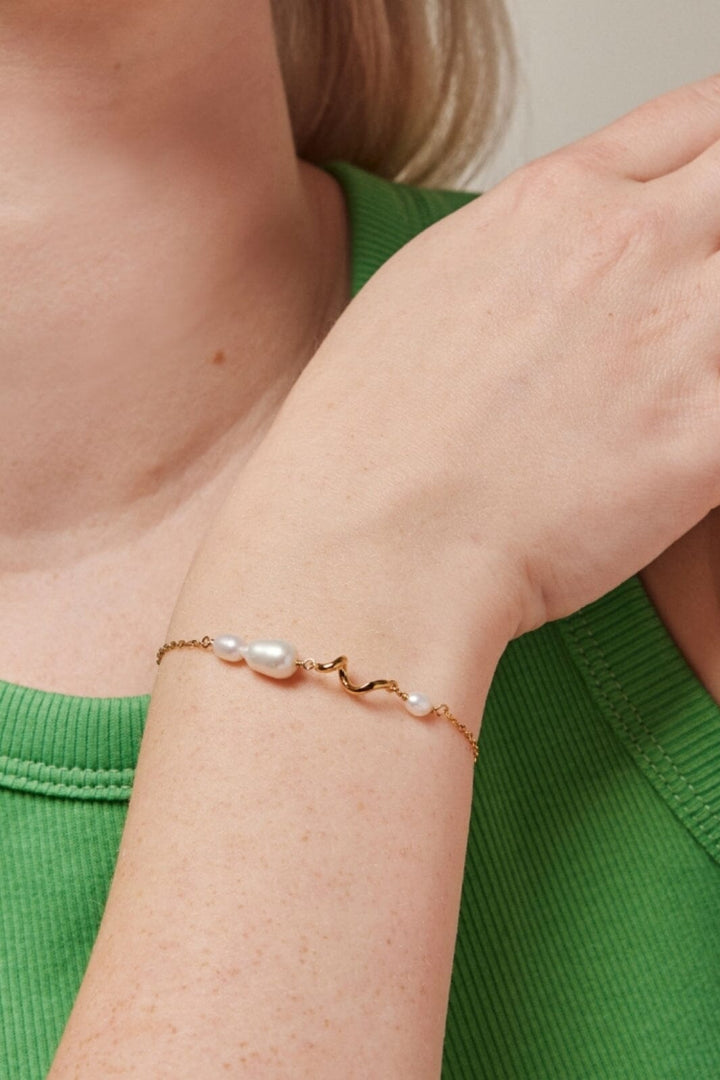 Enamel Copenhagen - Bracelet, Pearlie Twist - Pearl