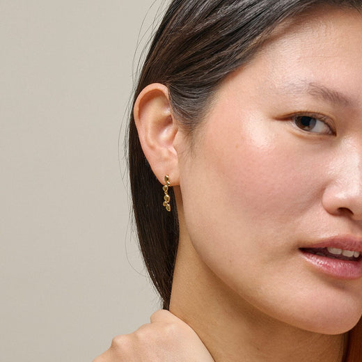 Enamel Copenhagen - Earrings, Nara Drop E468G - 925S/Gp Øreringe 