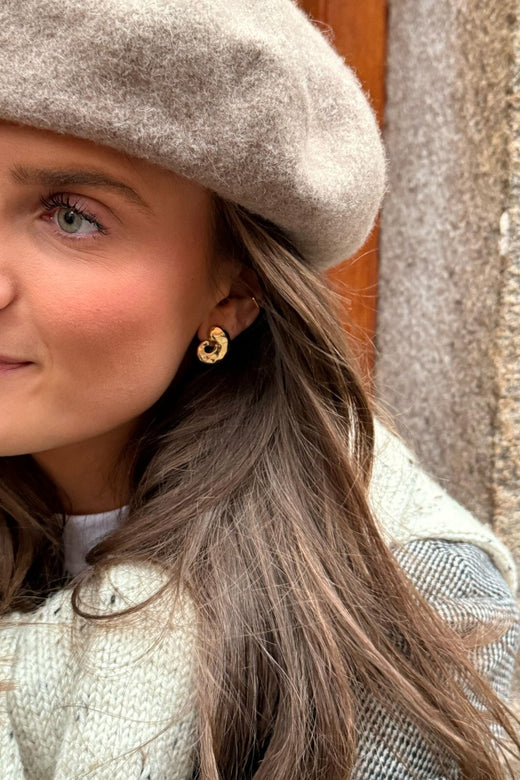 Enamel Copenhagen - Enstuds, Carya E442G - 925S/Gp Øreringe 