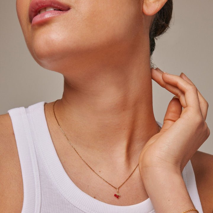 Enamel Copenhagen - Necklace, Cherry - Red