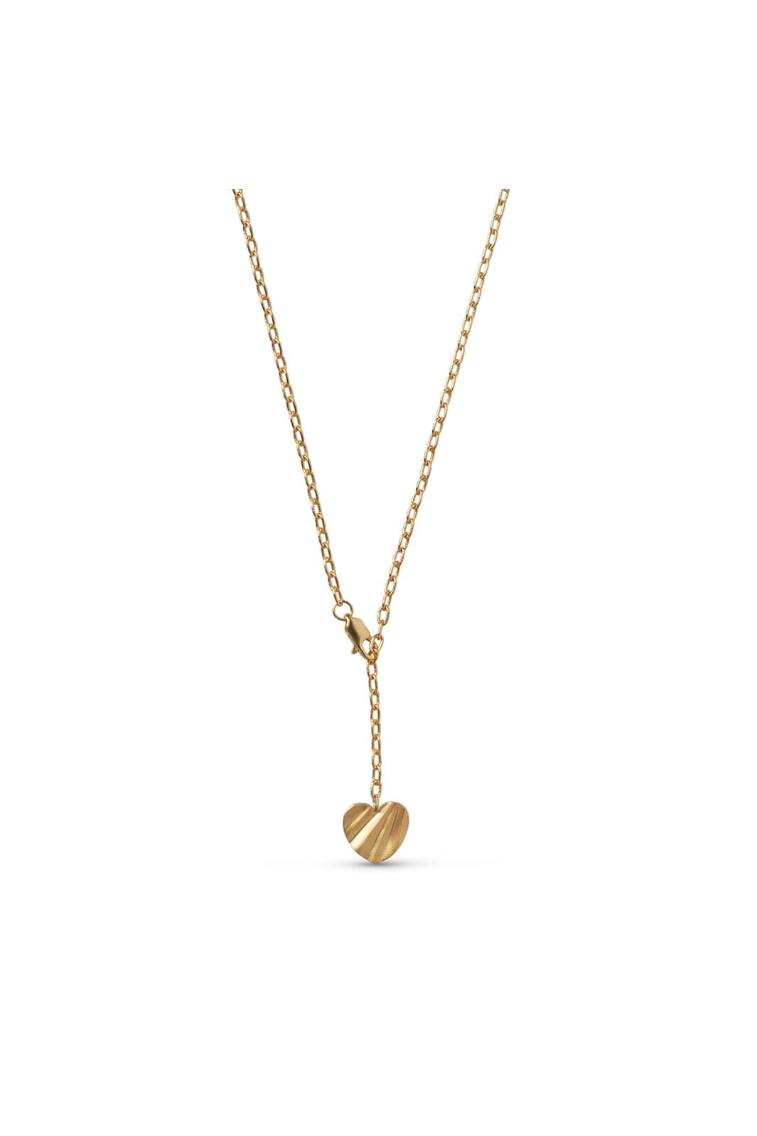 Enamel Copenhagen - Necklace, Wave Heart N156GB - Gold Plated