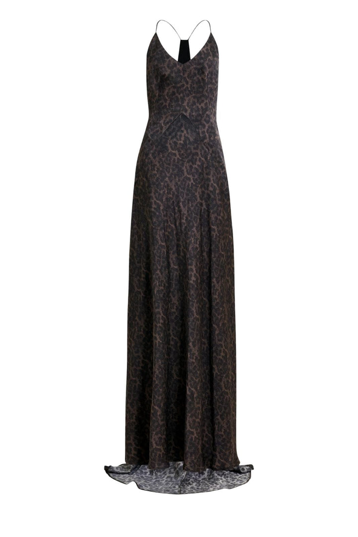 Essentiel Antwerp - Idont Fitted Maxi Slip Dressidont - Combo2 Deep Kelp Kjoler 