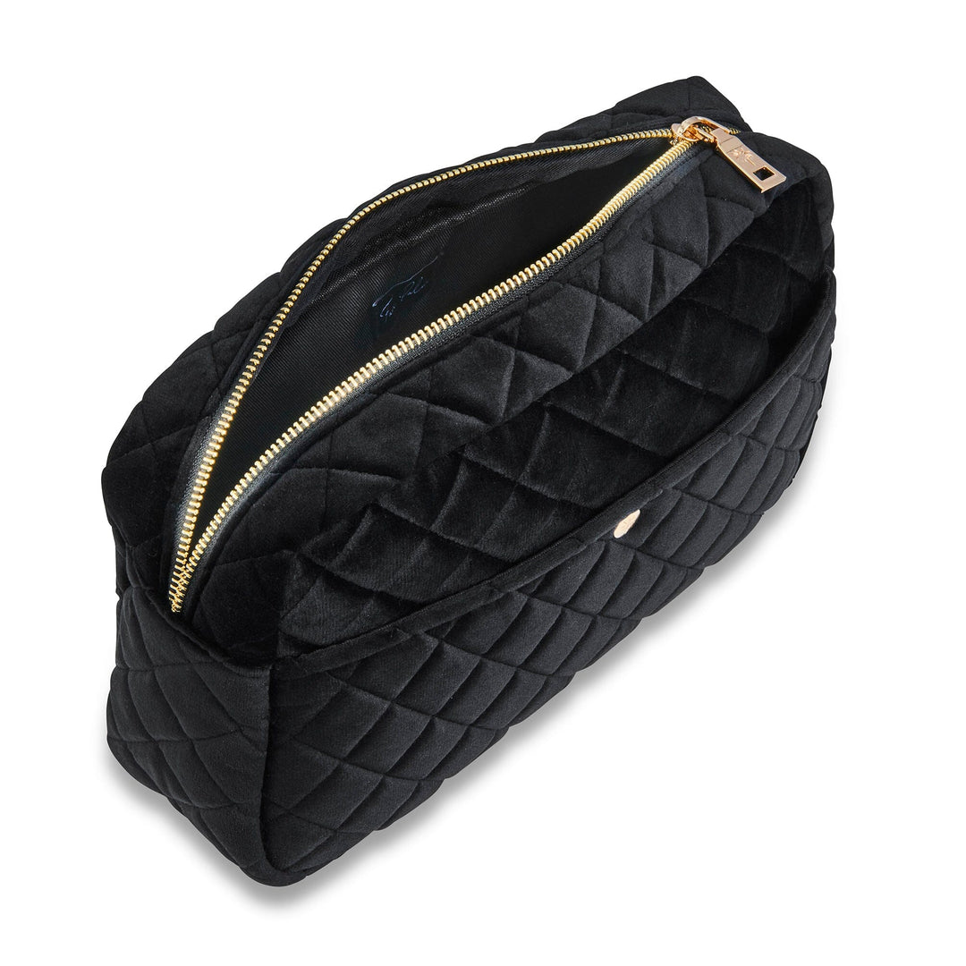 Fan Palm - Beauty Bag Velvet - Black