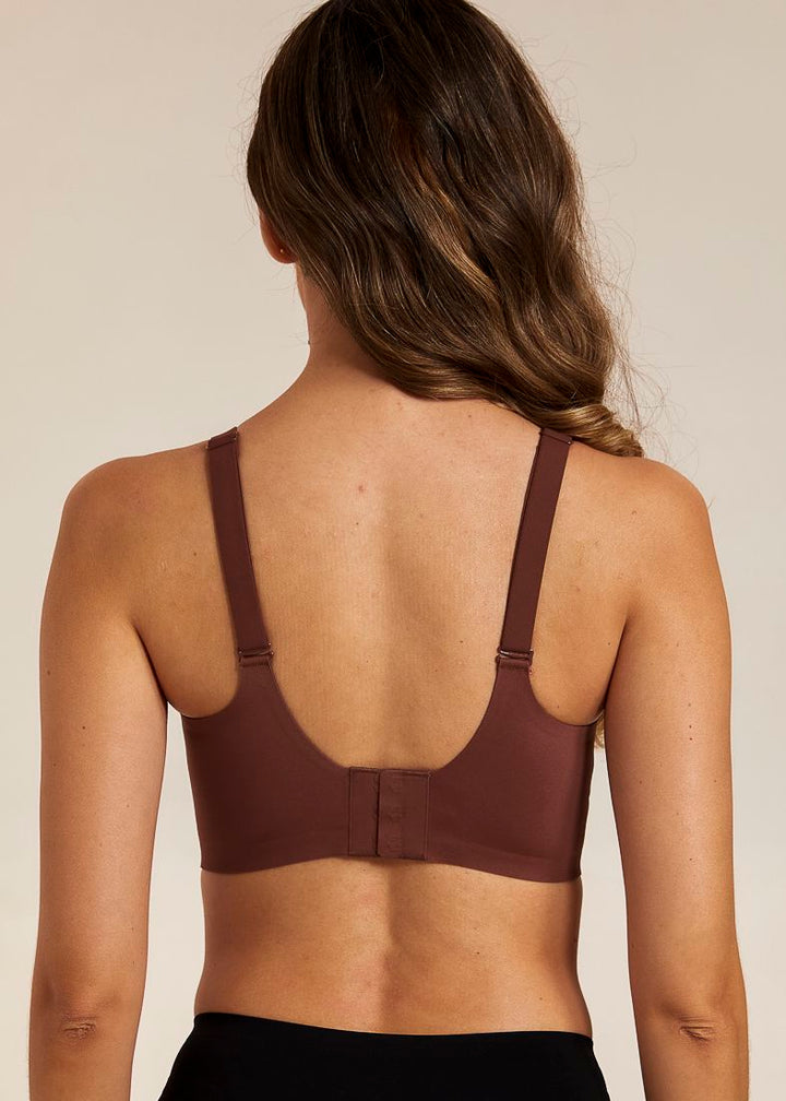 Femifemme - Softscallop Full Coverage BøJlefri Bh - Velvet Chocolate BH 