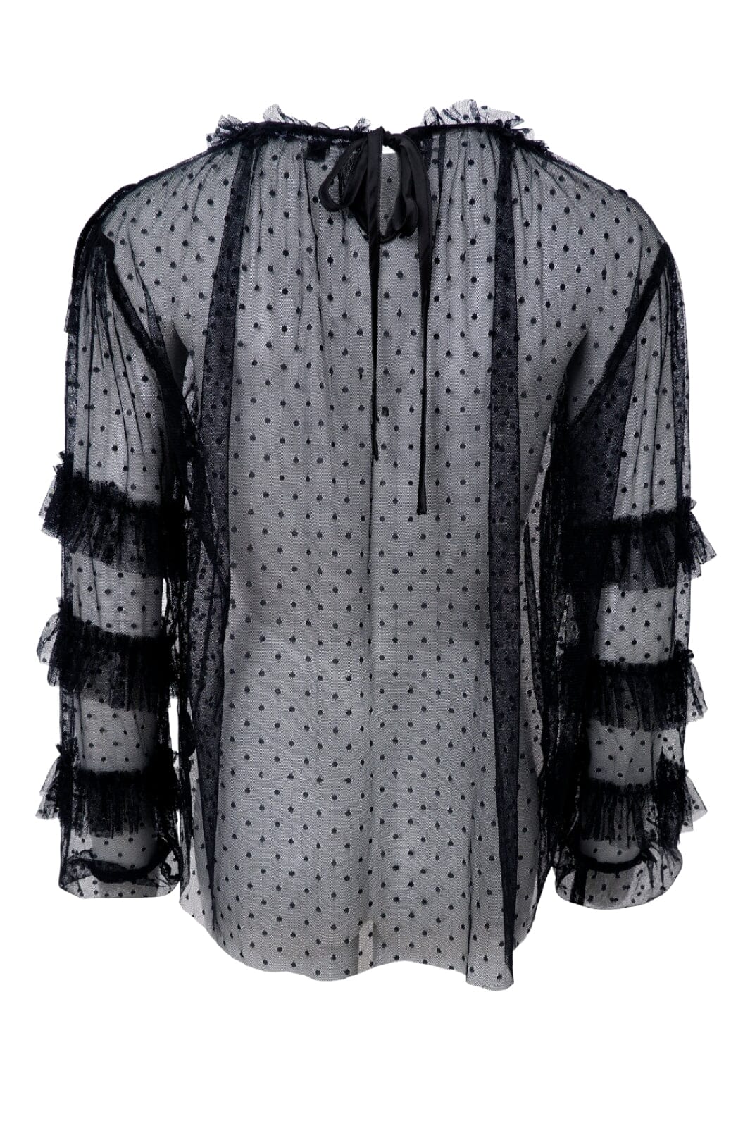 Forudbestilling - Black Colour - Bcdena Mesh Blouse - Black Bluser 