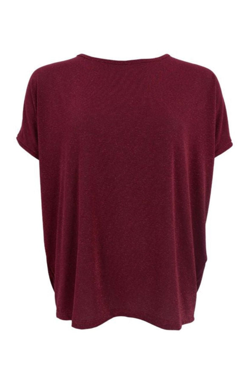 Voorbestelling - Black Colour - Bcfaye Box Blouse 40291 - Shirts - Plum