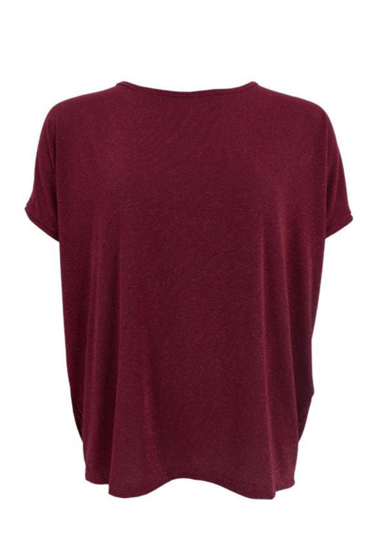 Voorbestelling - Black Colour - Bcfaye Box Blouse 40291 - Shirts - Plum