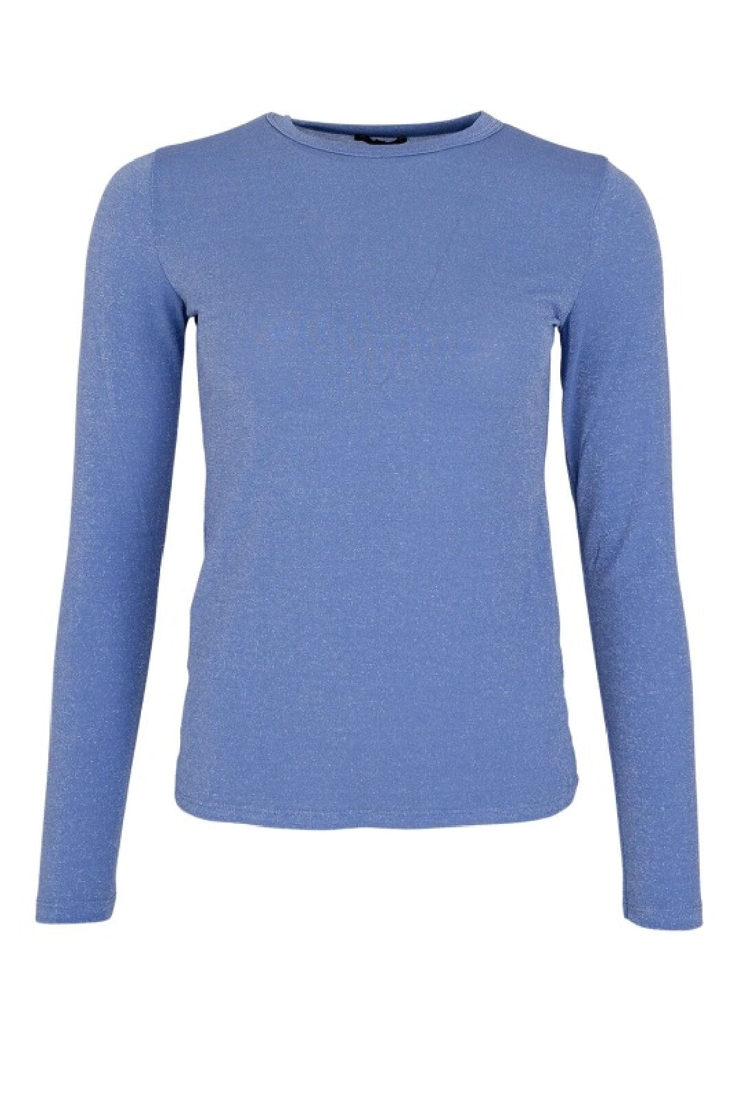 Black Colour - Bcfaye Lurex Blouse - Lt. Blue