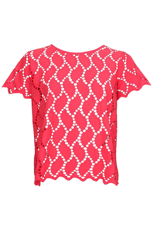 Forudbestilling - Black Colour - Bcfreya Ss Tee Blouse 40864 - Red