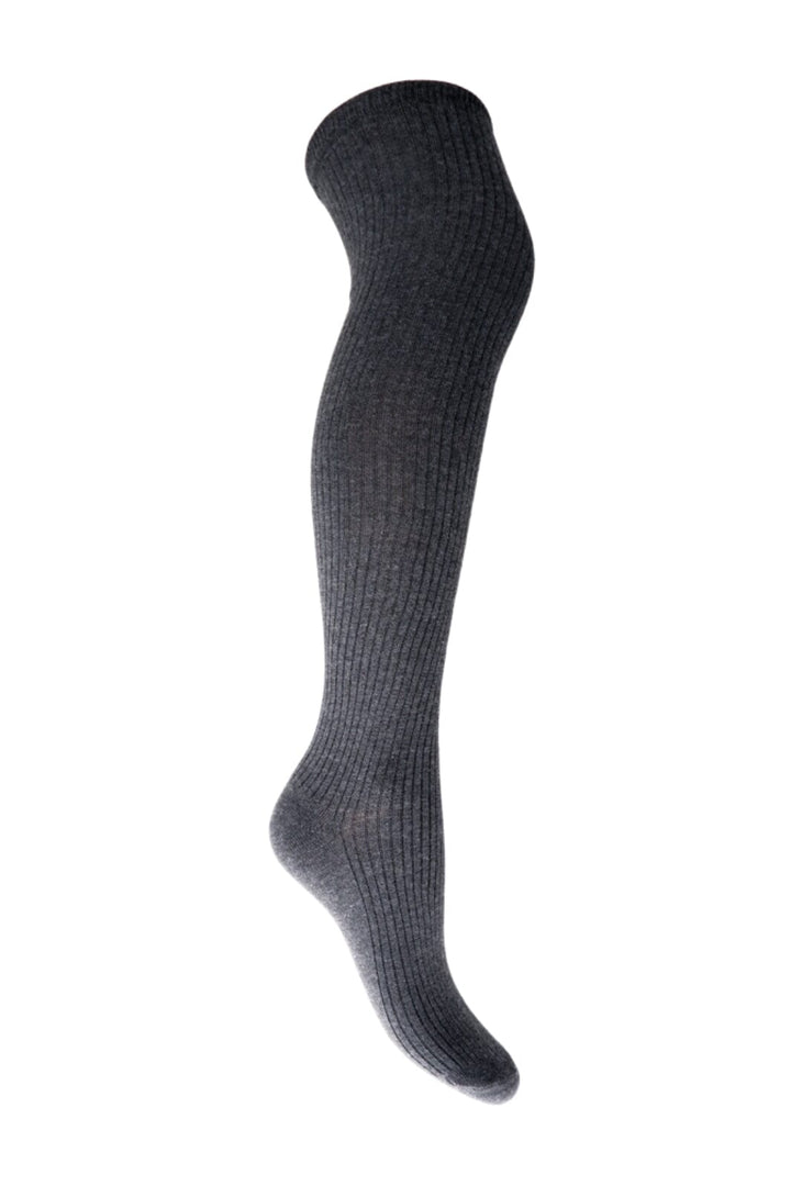 Black Colour - Bcmalika Kneehigh Rib Sock - Dk. Grey