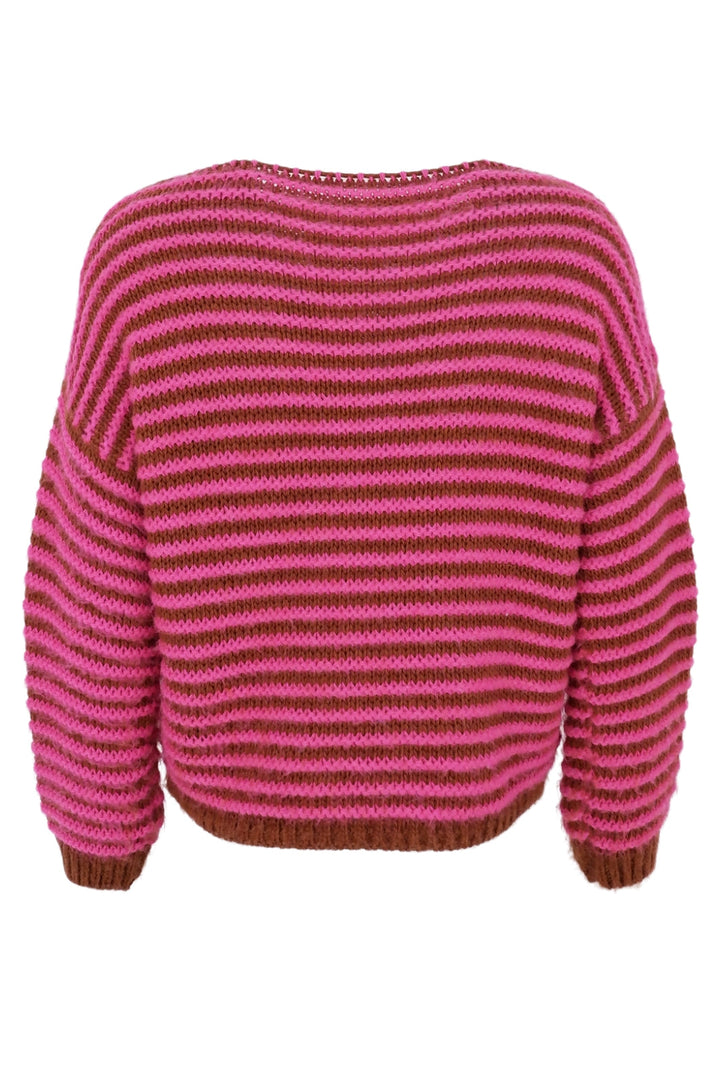 Black Colour - Bcnevada Jumper - Pink/Camel