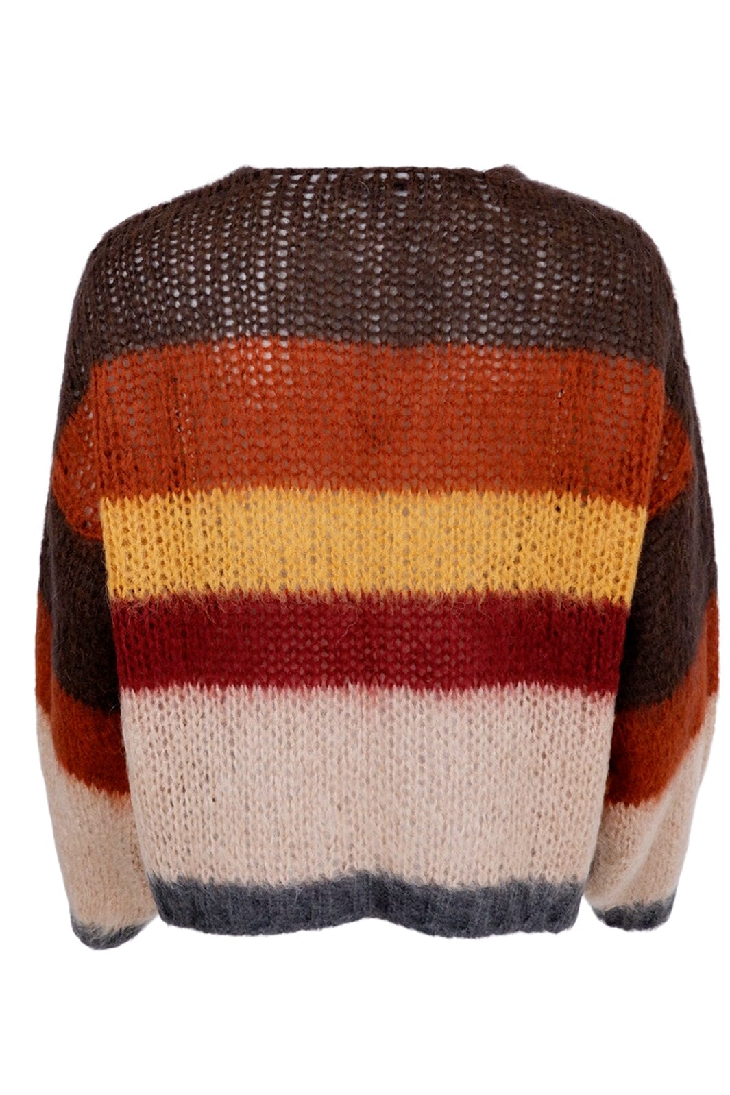 Black Colour - Bcruby Cardigan Multistriped - Coffee Multi