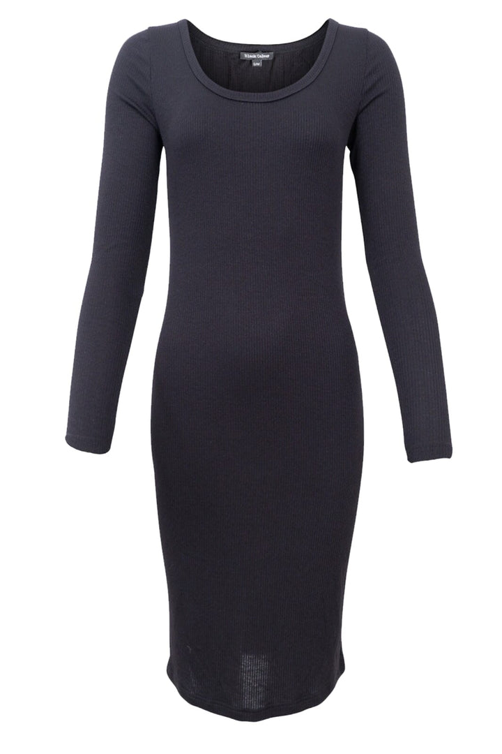 Black Colour - Bctea Ls Slip Dress - Black