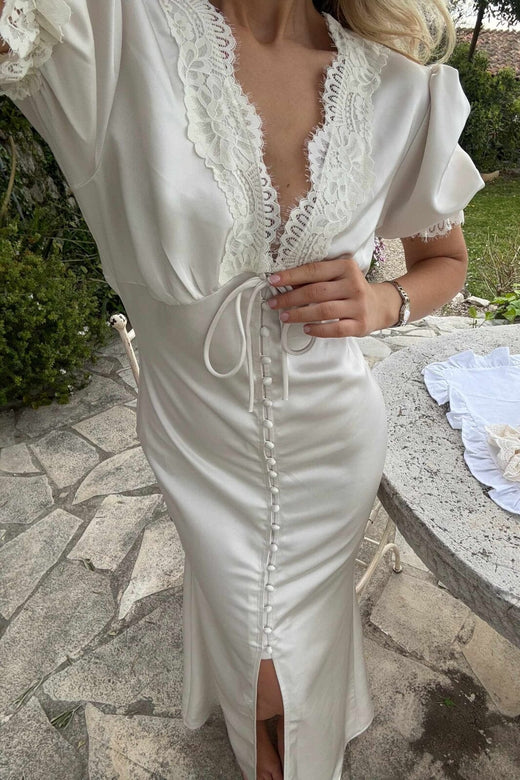 BYIC - Agneteic Long Dress A23810 - Off White