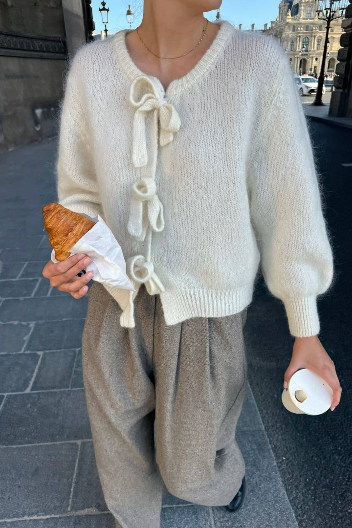 BYIC - Baileyic Bow Cardigan - white White