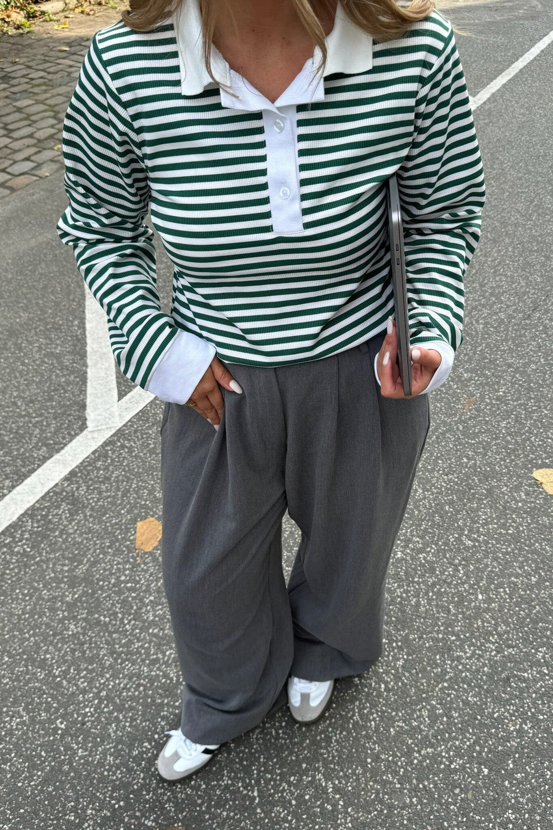 BYIC - Carlyic Polo - greens Green Stripes