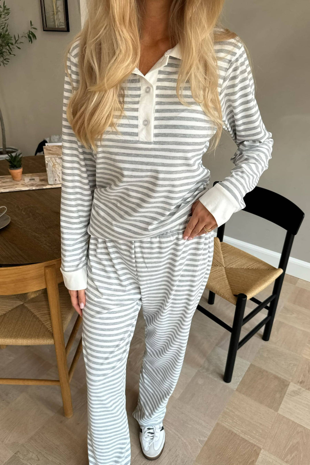 BYIC - Carlyic Polo - greys Grey Stripes