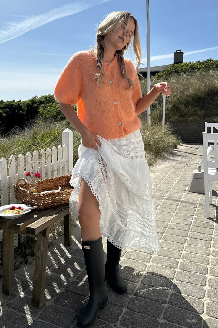Forudbestilling - BYIC - Idaic Ss Cardigan 5265 - Orange