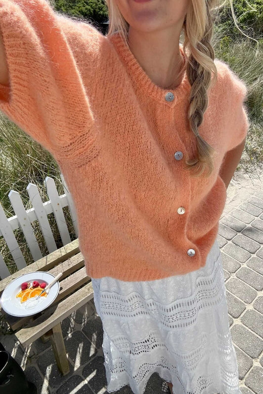 Forudbestilling - BYIC - Idaic Ss Cardigan 5265 - Orange